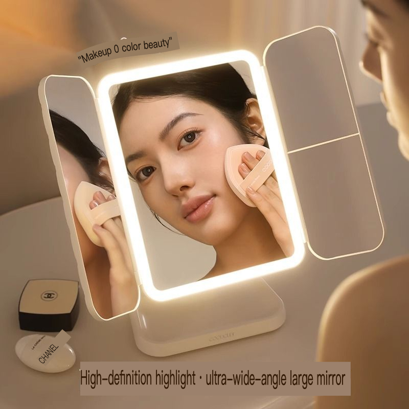 Beauty Makeup Definition - Gudi LED Makeup Mirror High-Definition Tabletop