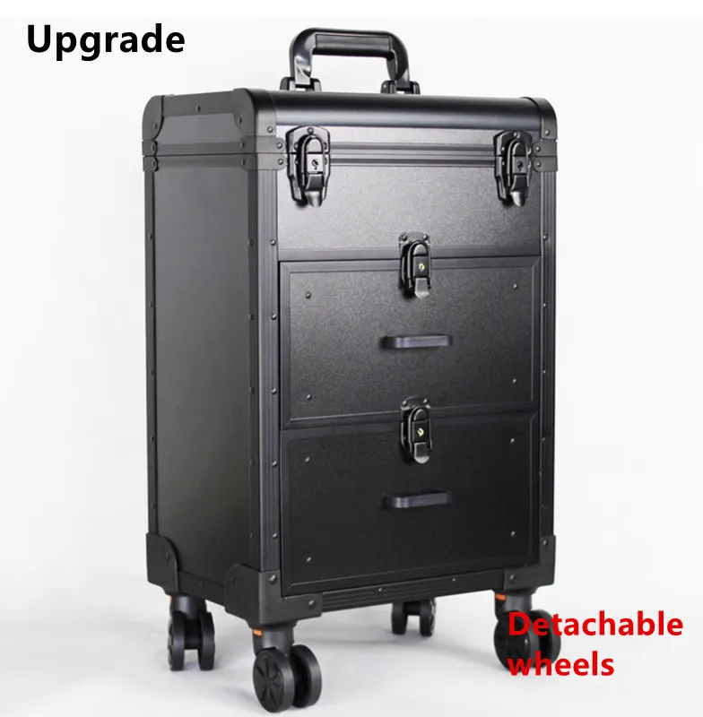 Beauty Makeup Trolley - Travel Trolley Case Bag Multi-layer Drawer