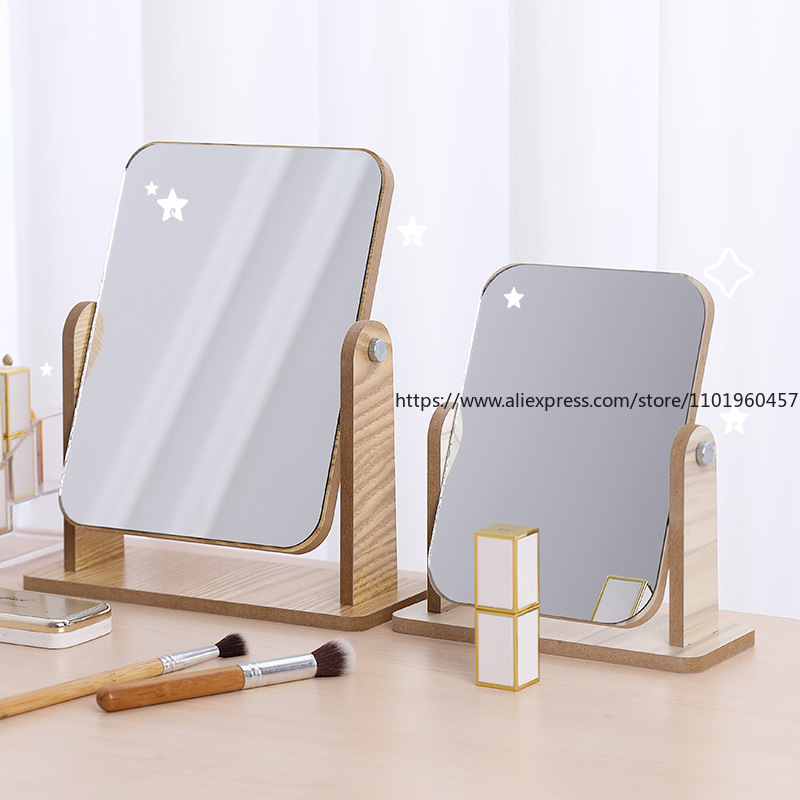 Beauty Makeup Definition - Wooden Vanity Mirror High-Definition Tabletop Popular