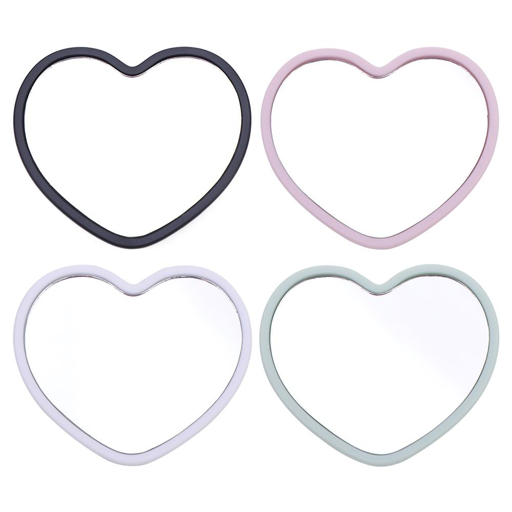 Beauty Makeup Definition - Modern Single-sided Heart-shaped Mirror Handheld Little