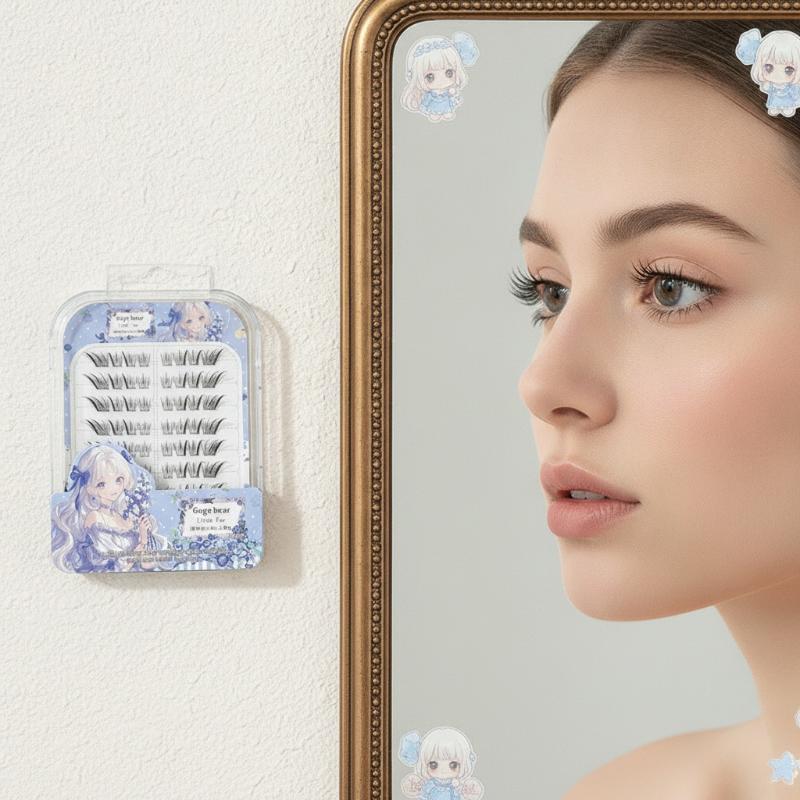 False Eyelashes Natural - DIY Glue-Free False Eyelashes with Fine