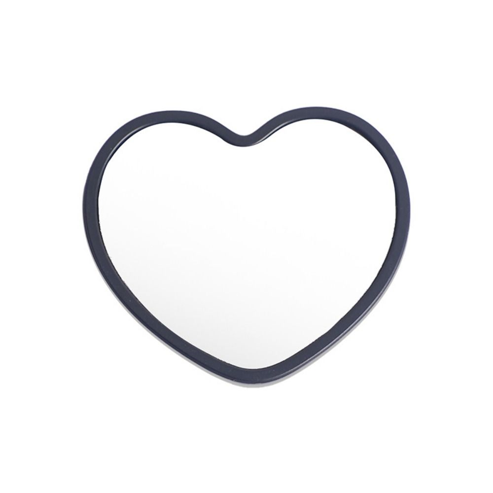 Beauty Makeup Definition - Simple Single-sided Heart-shaped Mirror Handheld Little