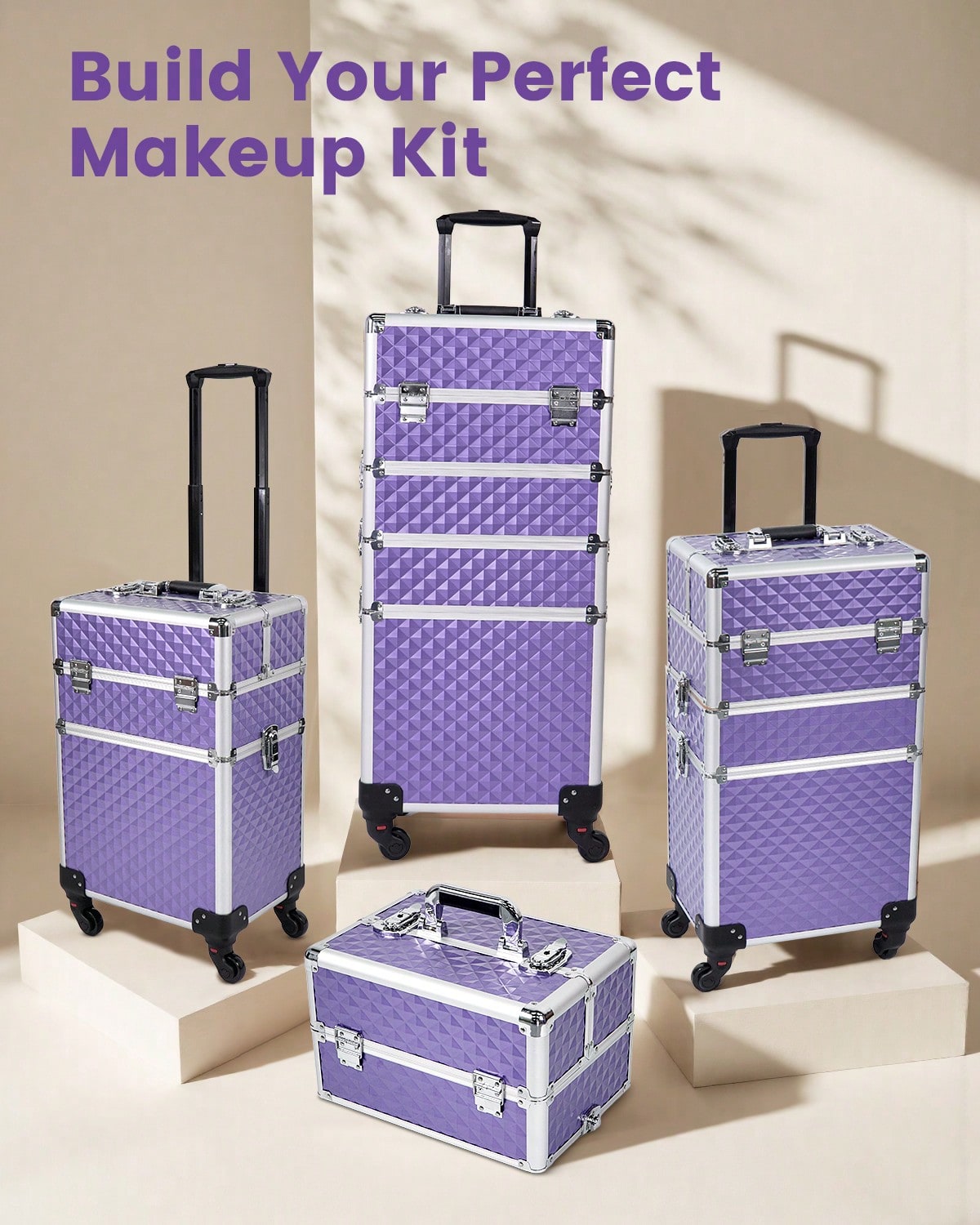 4 in 1 Rolling Makeup Train Ca - огляд і ціна Beauty Makeup Trolley