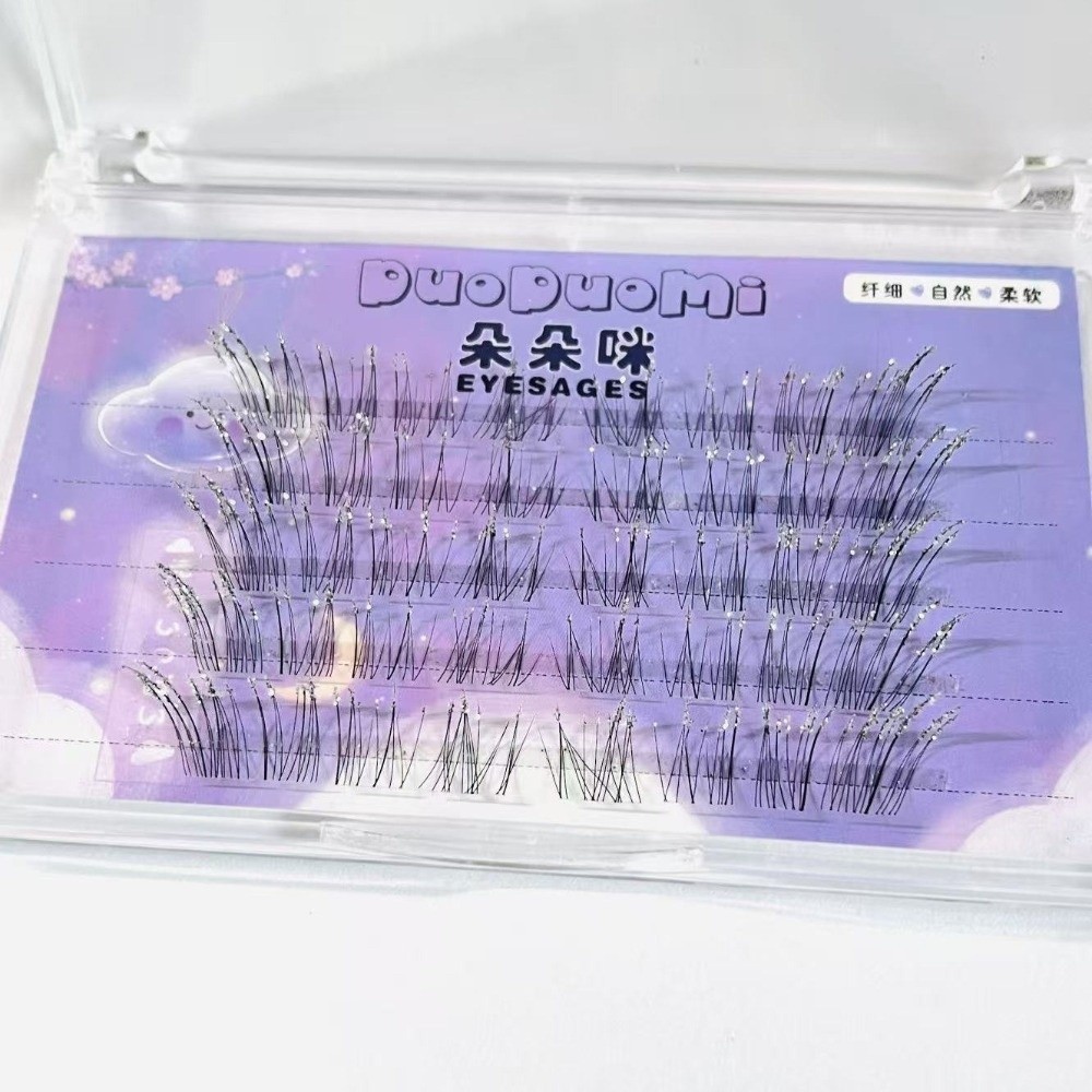 Shining Rhinestone Individual  - огляд і ціна False Eyelashes Natural