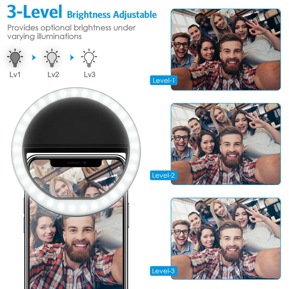 LED Selfie Fill Light USB Char - огляд і ціна Led Ring Light