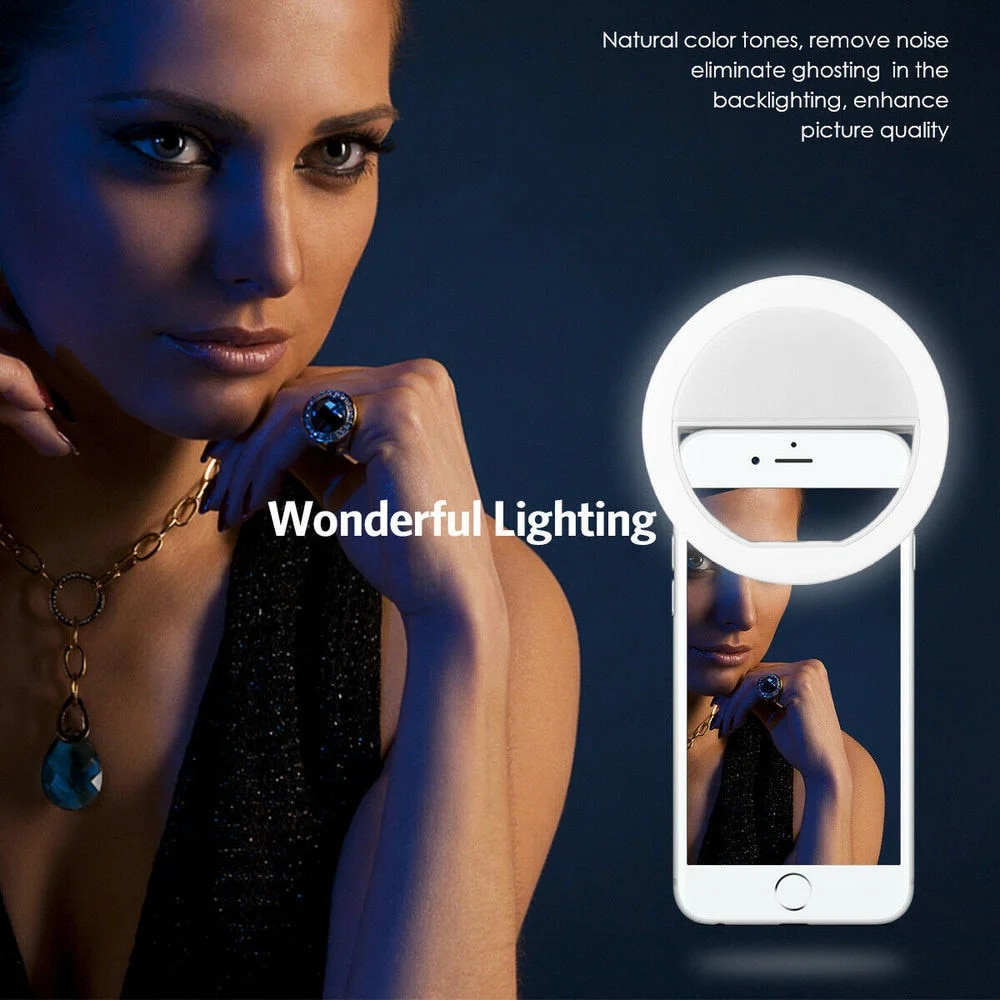 LED Selfie Fill Light USB Char - огляд і ціна Led Ring Light