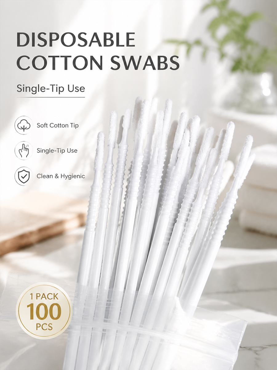 Disposable Long Cotton Swabs E - огляд і ціна Beauty Makeup Tips