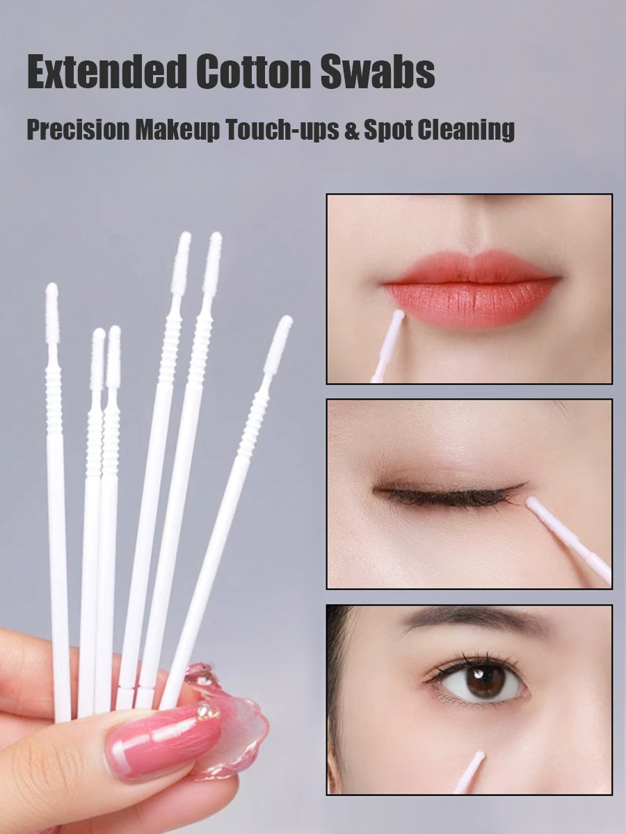 Disposable Long Cotton Swabs E - огляд і ціна Beauty Makeup Tips