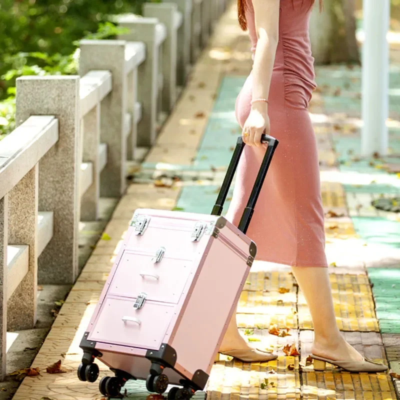 1pc Aluminum Alloy Professiona - огляд і ціна Beauty Makeup Trolley