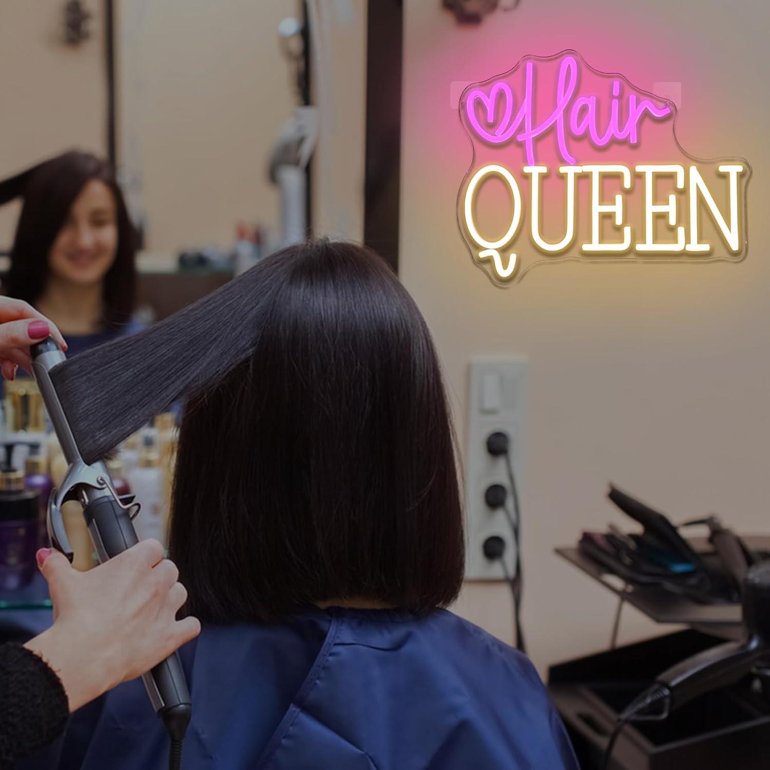 Hair Queen Neon Sign Dimmable  - огляд і ціна Beauty Makeup Shop