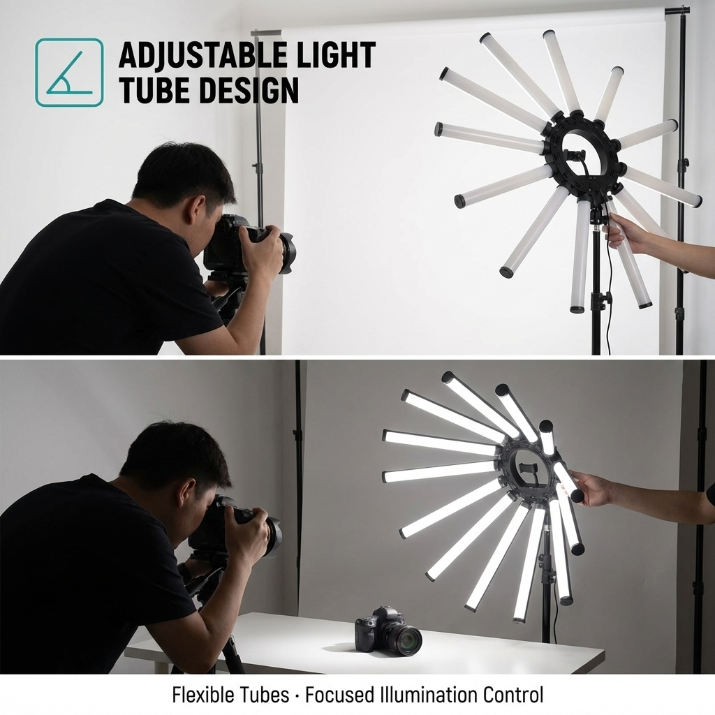 12 Arms Multi Tube Photography - огляд і ціна Led Ring Light