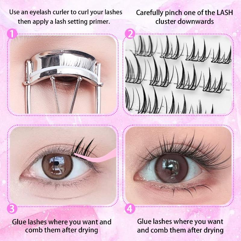 1 Box Natural Fox Eye Glue-Fre - огляд і ціна False Eyelashes Natural