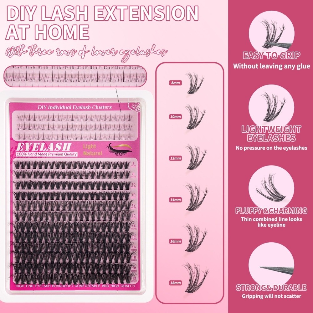 8-18mm Length False Eyelashes  - огляд і ціна False Eyelashes Natural