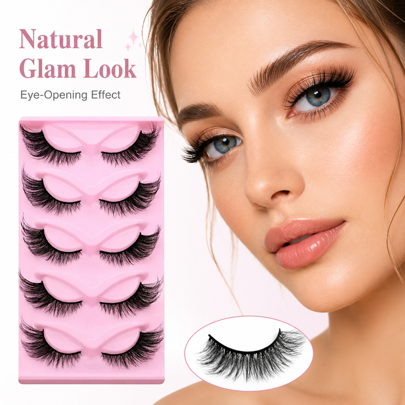 5 Pairs 2 Styles Wispy False E - огляд і ціна Beauty Makeup Looks
