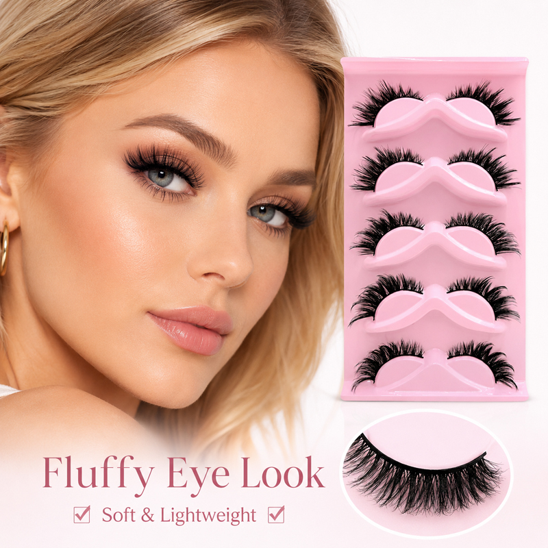5 Pairs 2 Styles Wispy False E - огляд і ціна Beauty Makeup Looks