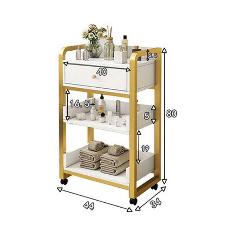 Modern Gold White Salon Trolle - огляд і ціна Beauty Makeup Trolley