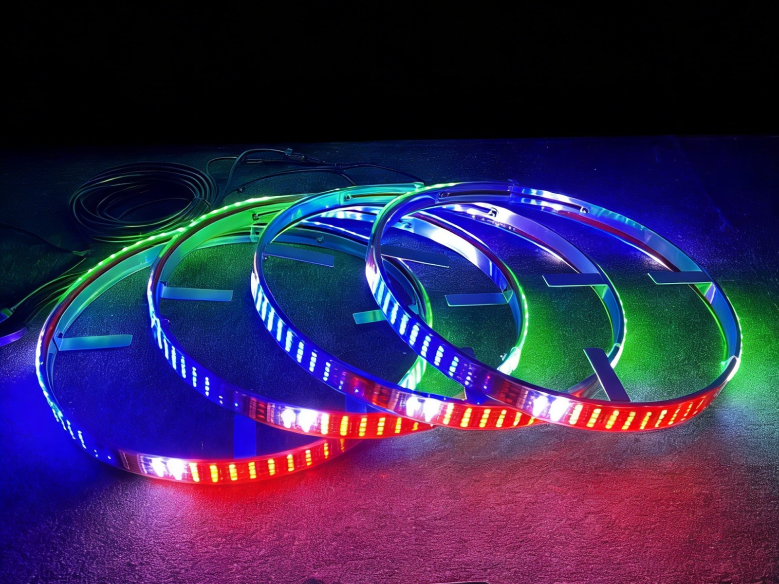 4PCS 17.5inch RGB Quad Row Cha - огляд і ціна Led Ring Light